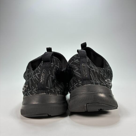 Skechers Flex Appeal 2.0 Black Slip on Dual Lite Running Shoes Women's Size 8.5 - Picture 5 of 11